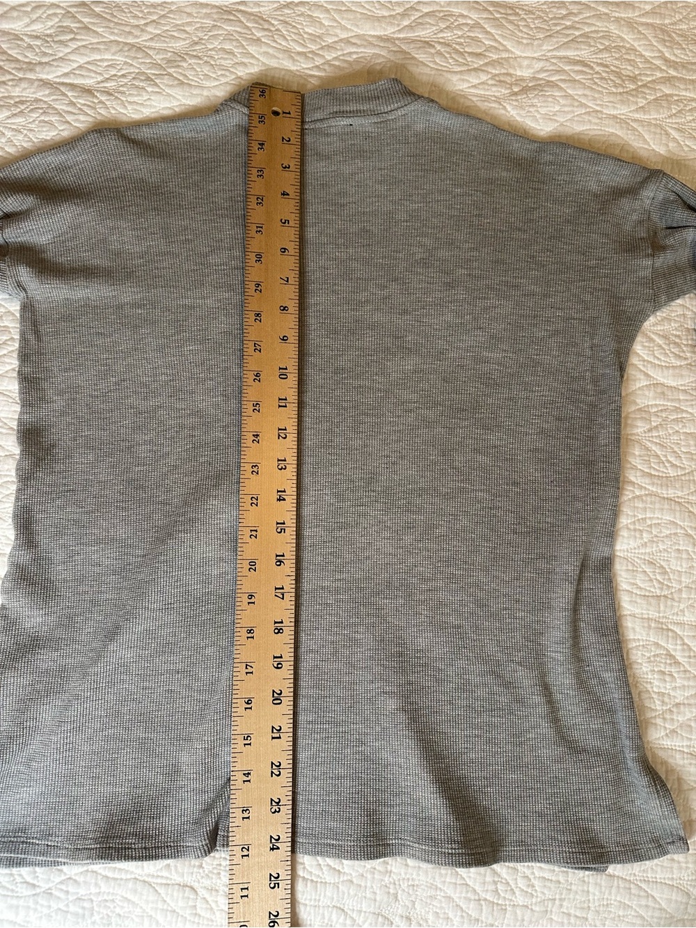 Eileen Fisher Waffle Knit Mock Neck Thermal Top, size S/P - Picture 9 of 9
